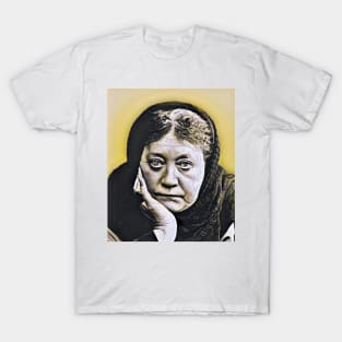 Helena Blavatsky Yellow Portrait | Helena Blavatsky Artwork 9 T-Shirt